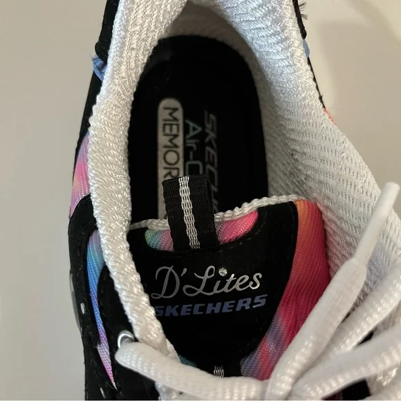 Skechers D'Lites Multicolor Sneakers women’s size 7.5 memory foam - Picture 2 of 6